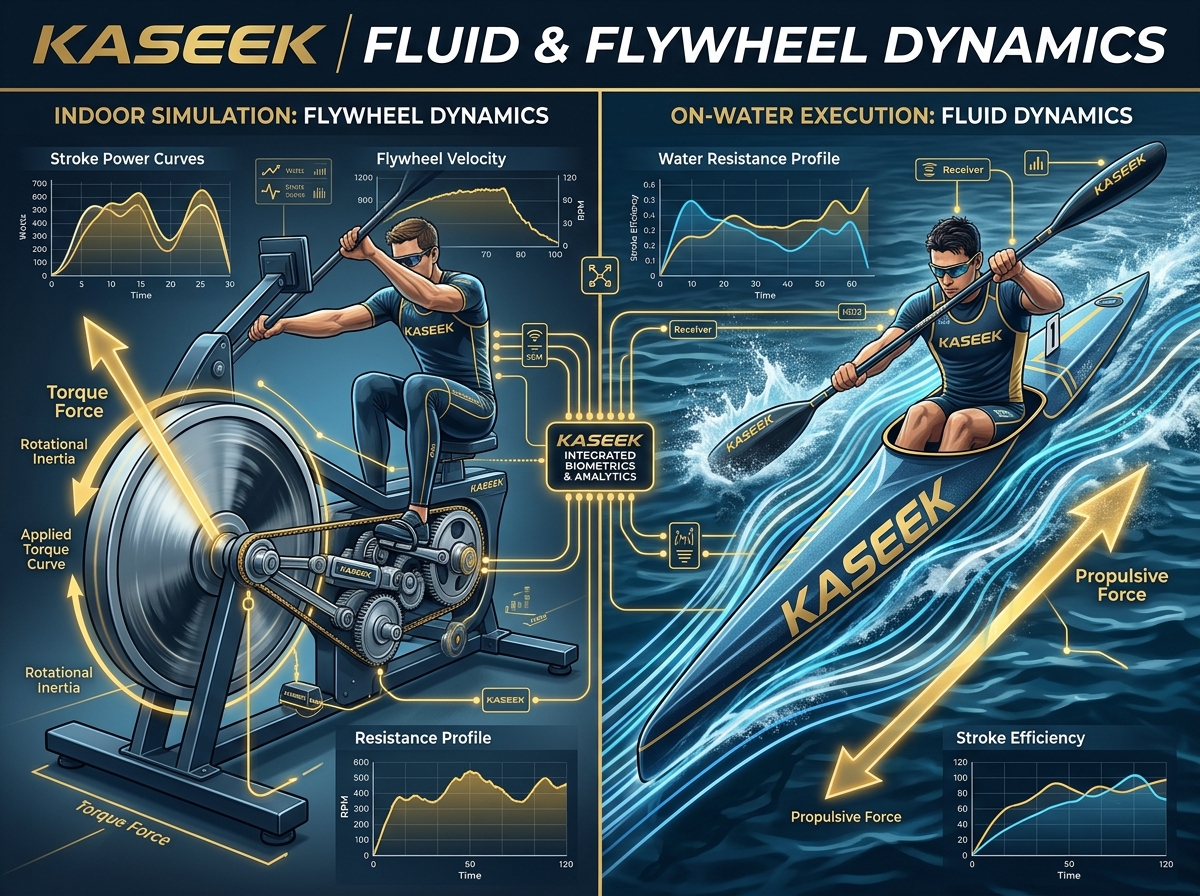 Agua y ergómetro Kaseek
